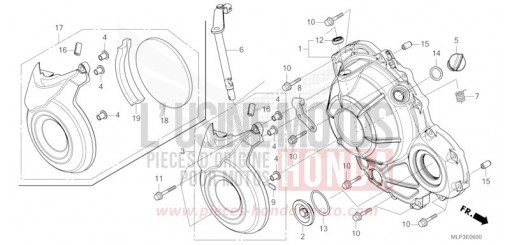 RIGHT CRANKCASE COVER CL500AP de 2023